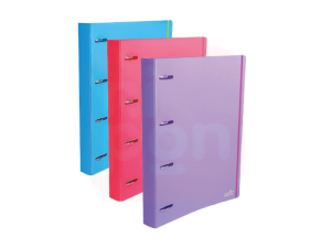 Pasta Fichário c/ 4 Argolas Pink